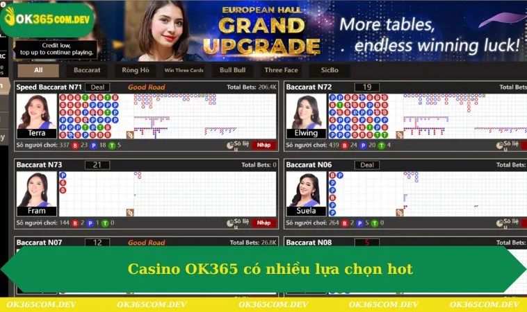 Casino OK365 279 Casino OK365 có nhiều lựa chọn hot