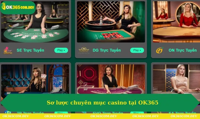 Casino OK365 279 Sơ lược chuyên mục casino tại OK365